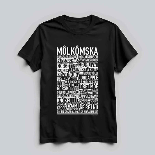Môlkômska Dialekt Text T-shirt
