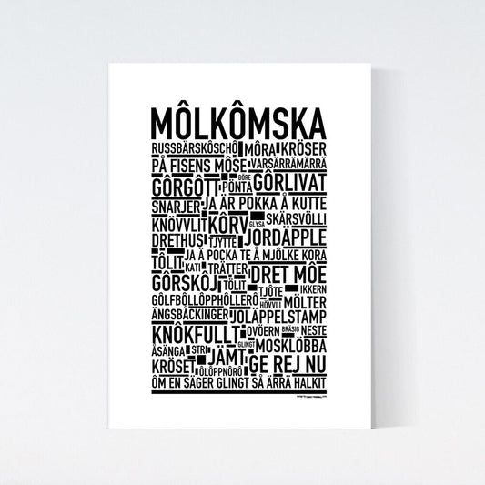 Môlkômska Dialekt Text Poster