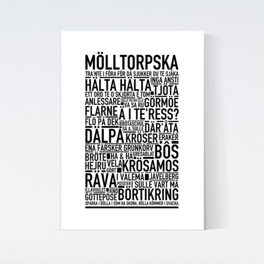 Mölltorpska Dialekt Text Poster