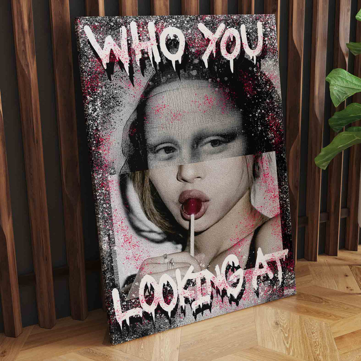 Mona Lisa Lollipop Canvas