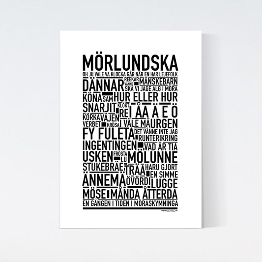 Mörlundska Dialekt Text Poster