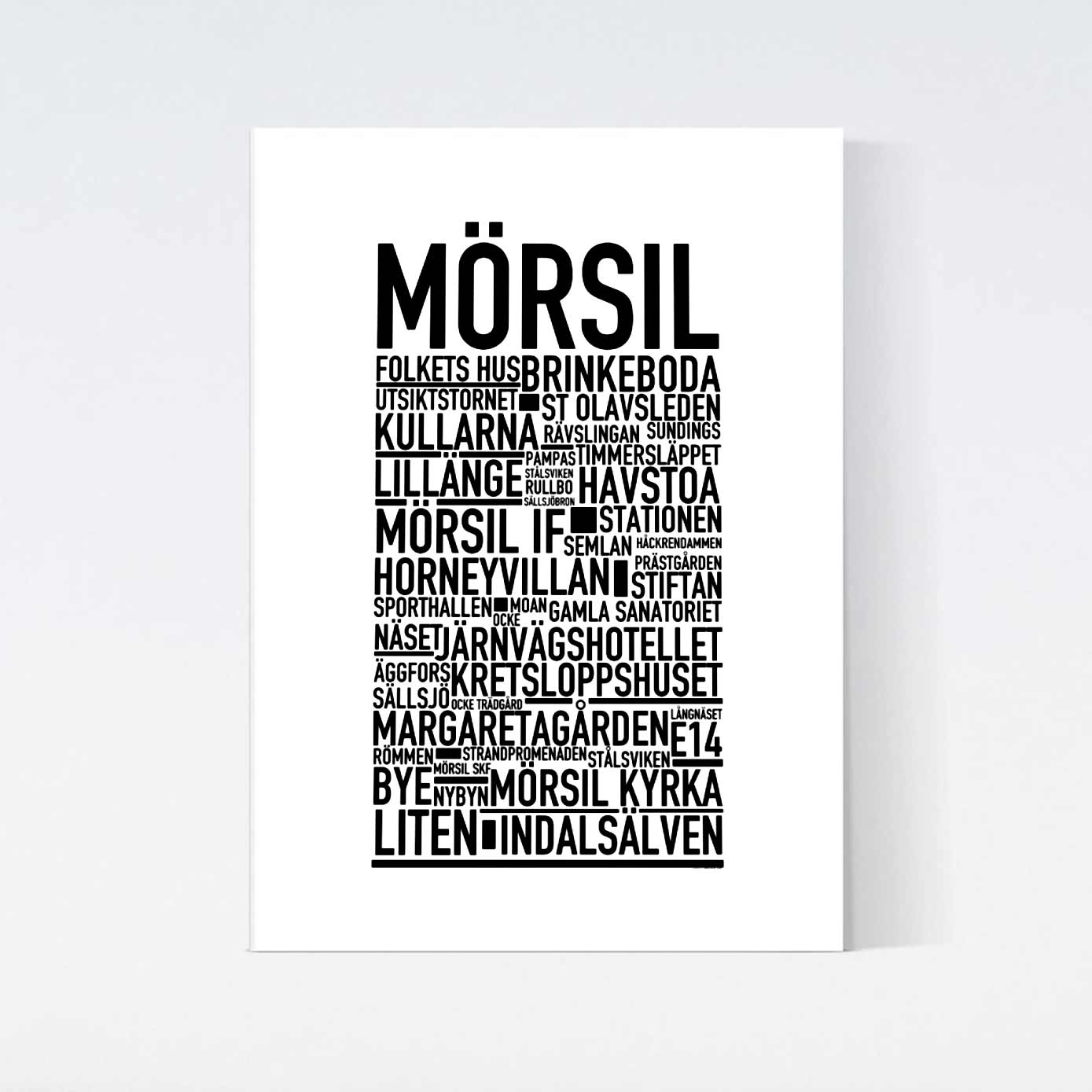 Mörsil Text Poster