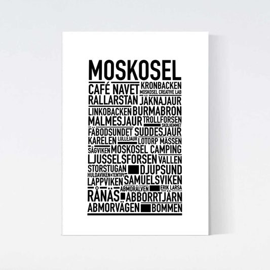 Moskosel Text Poster