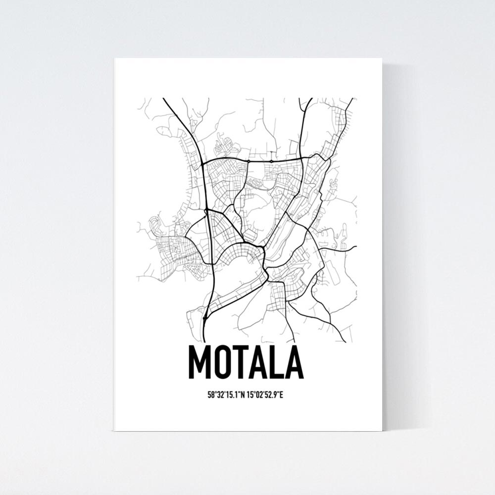 Motala Karta Poster