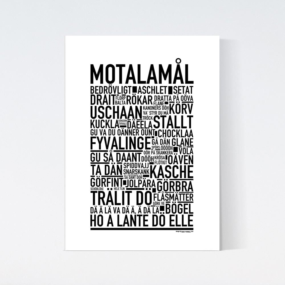 Motalamål Dialekt Text Poster