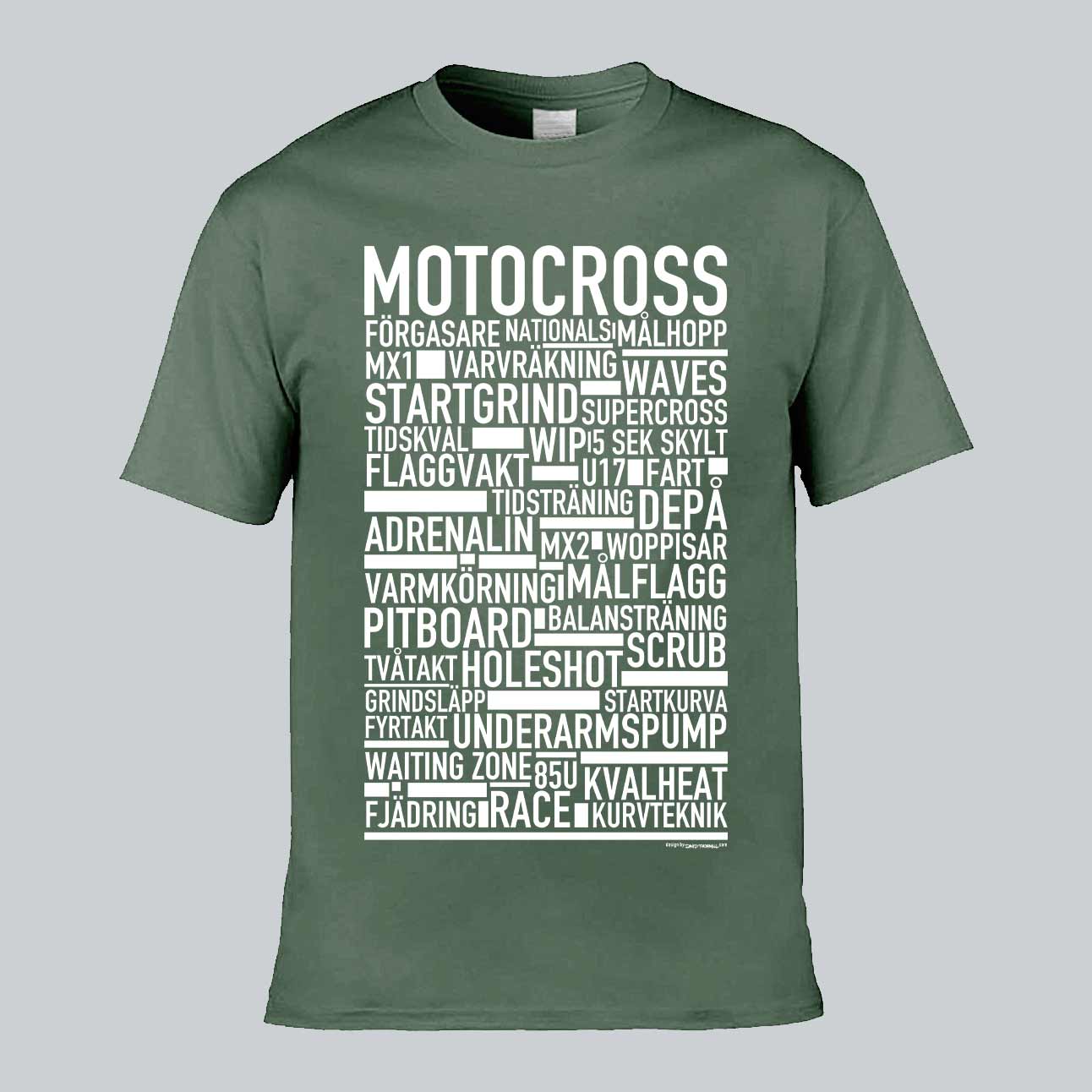 Motocross Text T-shirt