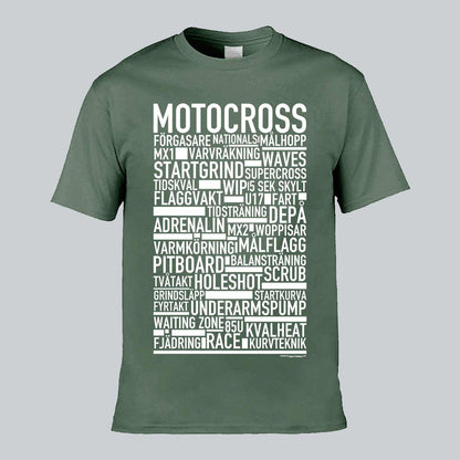 Motocross Text T-shirt