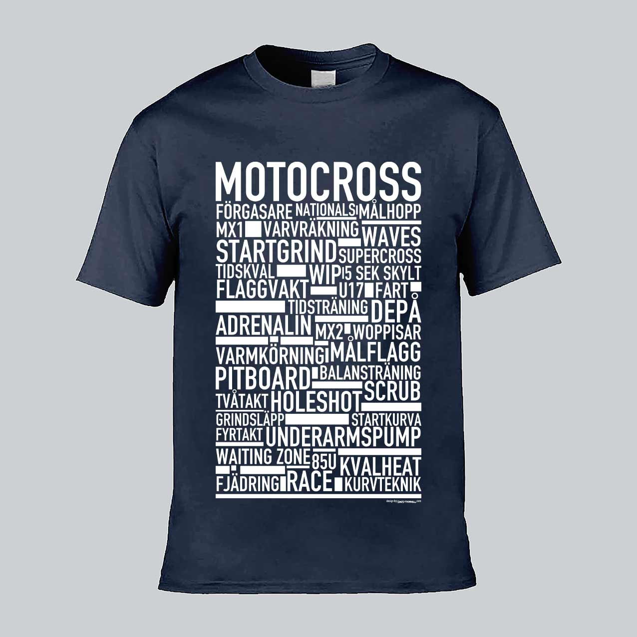 Motocross Text T-shirt