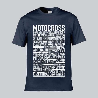 Motocross Text T-shirt