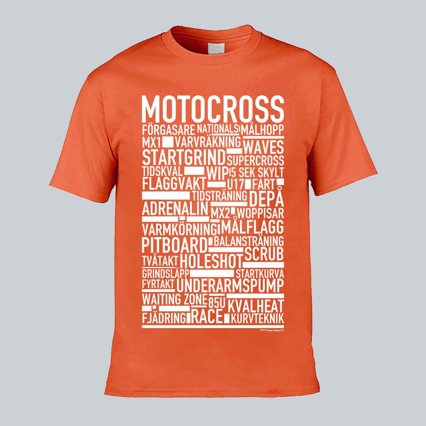 Motocross Text T-shirt