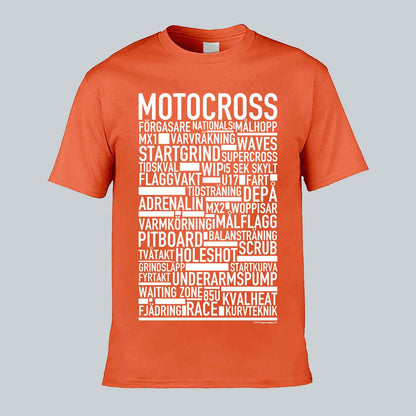 Motocross Text T-shirt