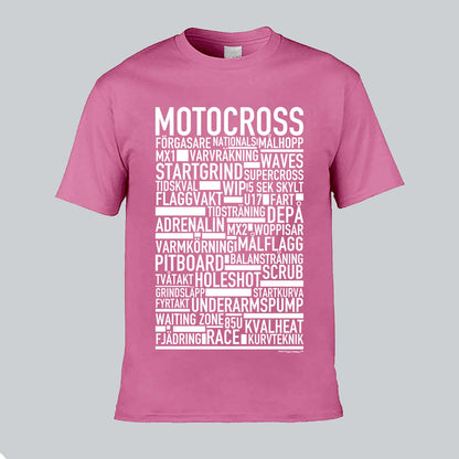 Motocross Text T-shirt