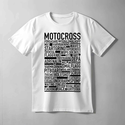 Motocross Text T-shirt