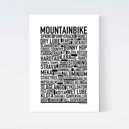 Mountainbike Text Poster