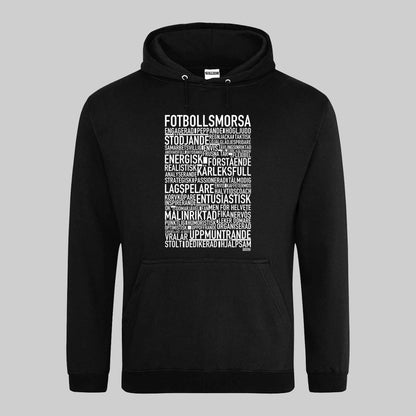 Fotbollsmorsa Text Hoodie