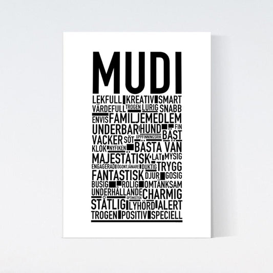 Mudi Text Poster