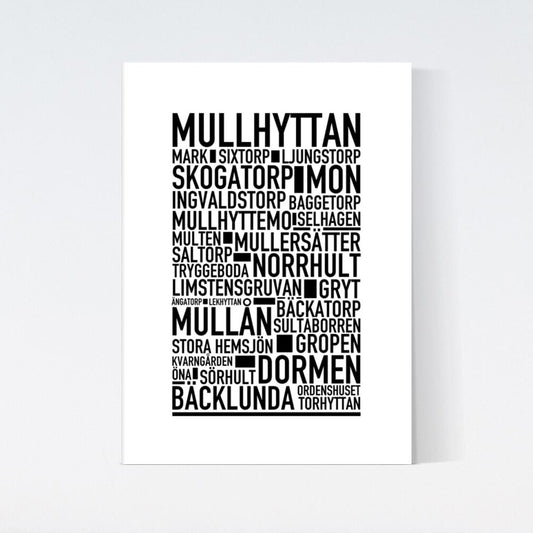 Mullhyttan Text Poster
