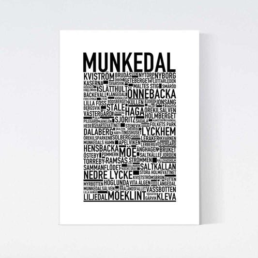 Munkedal Text Poster