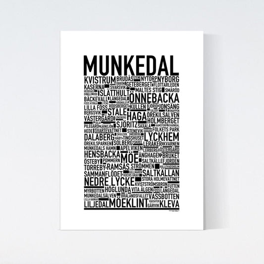 Munkedal Text Poster