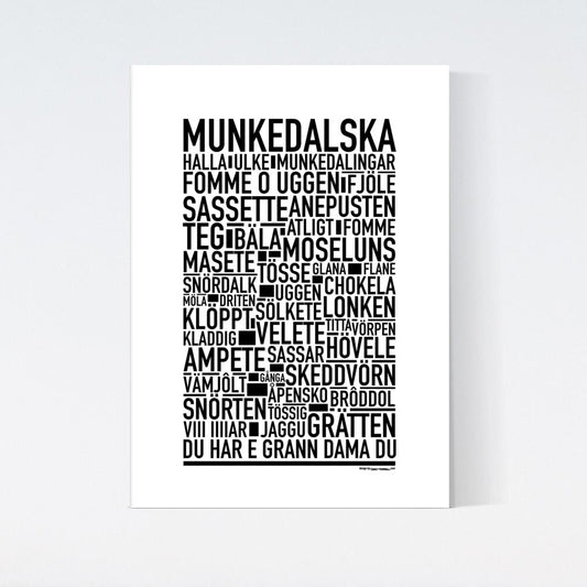 Munkedalska Dialekt Text Poster