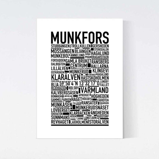Munkfors Text Poster