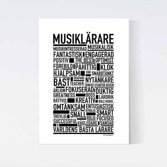 Musiklärare Text Poster