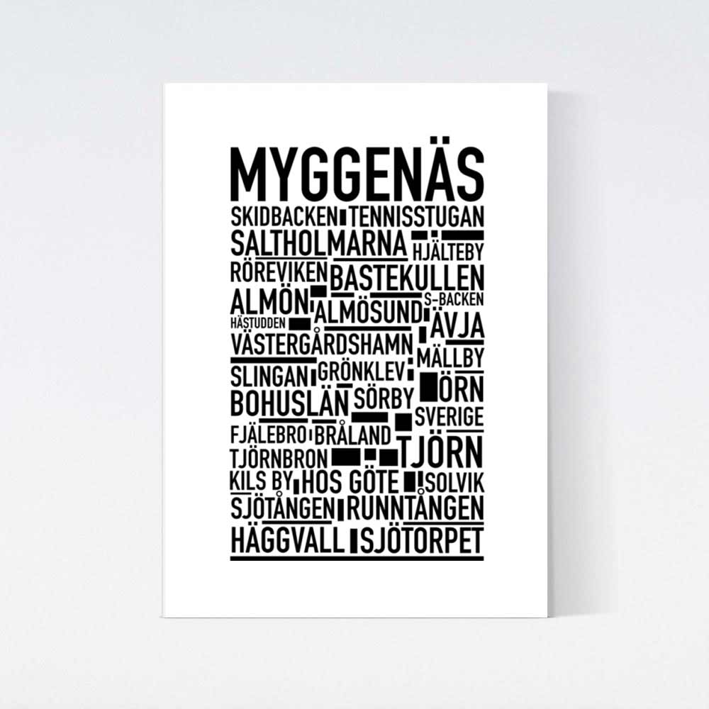 Myggenäs Text Poster