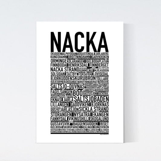 Nacka Text Poster