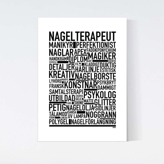 Nagelterapeut Text Poster