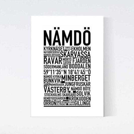 Nämdö Text Poster
