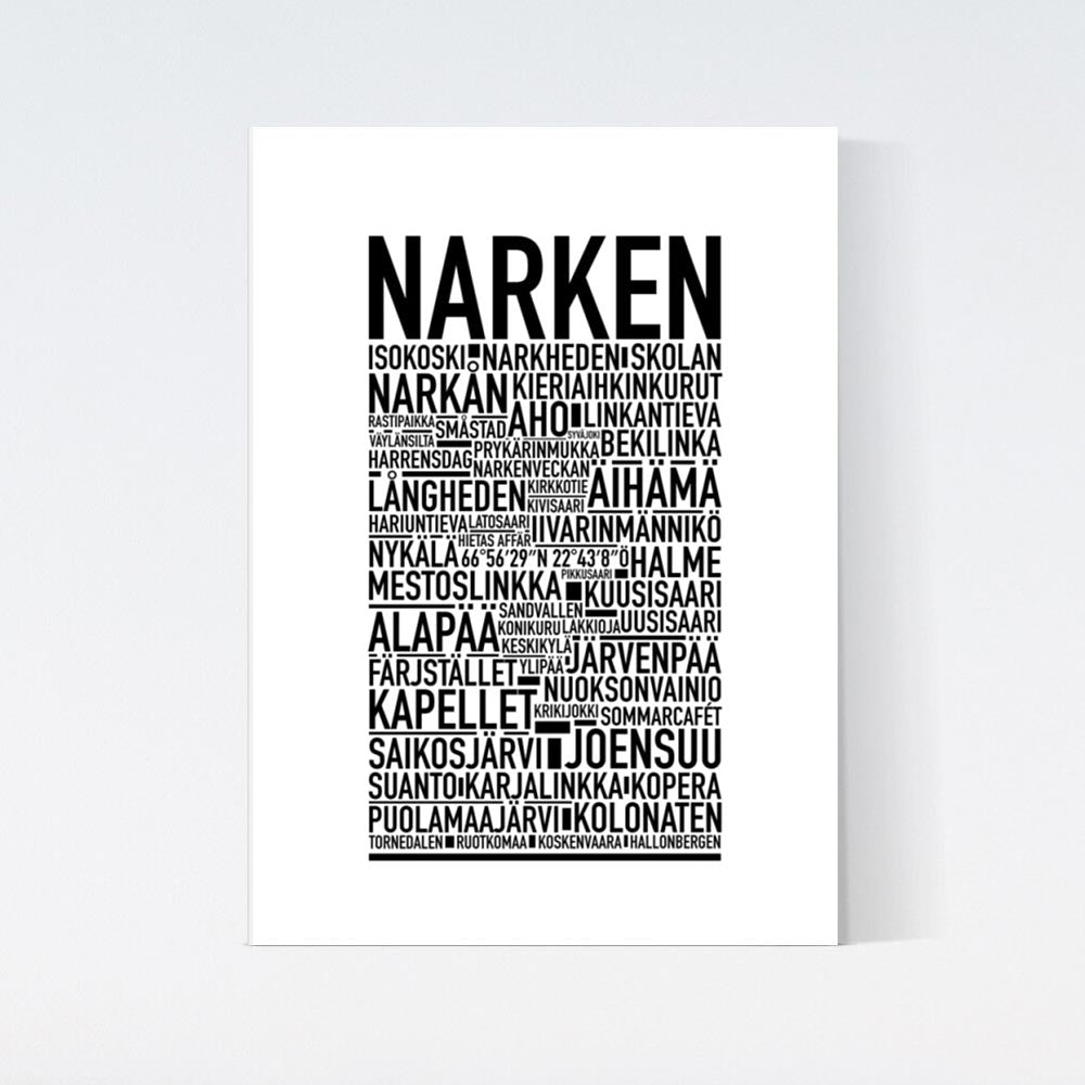 Narken Text Poster