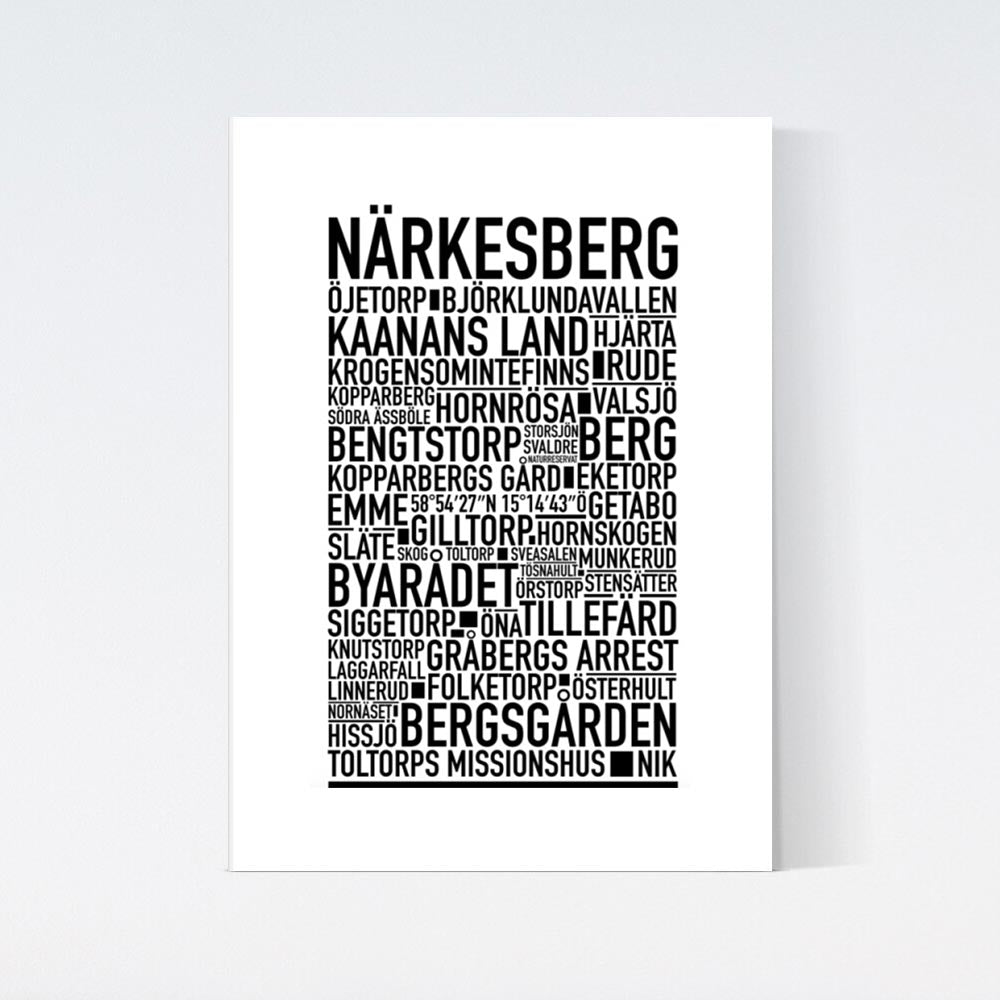 Närkesberg Text Poster