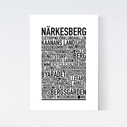 Närkesberg Text Poster
