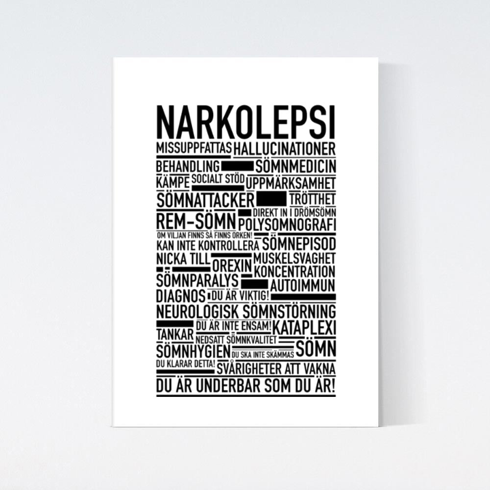 Narkolepsi Text Poster