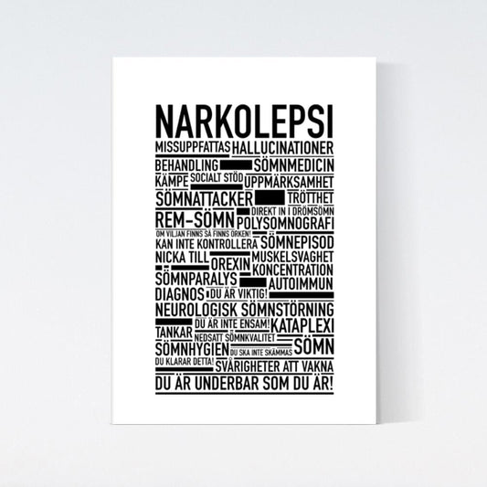 Narkolepsi Text Poster