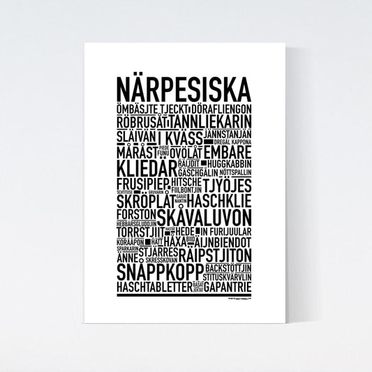 Närpesiska Dialekt Text Poster