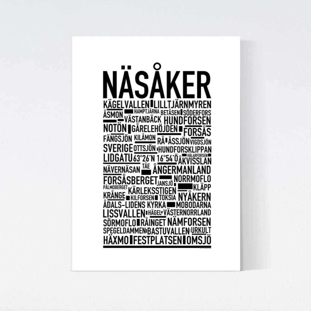 Näsåker Text Poster
