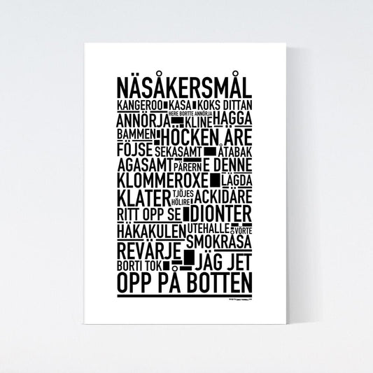 Näsåkersmål Dialekt Text Poster