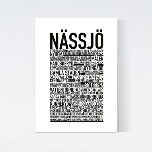 Nässjö Text Poster