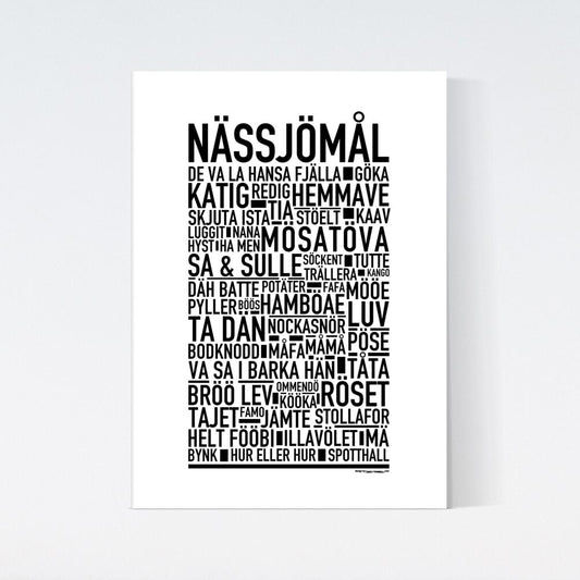 Nässjömål Dialekt Text Poster