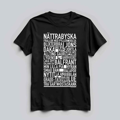 Nättrabyska Dialekt Text T-shirt