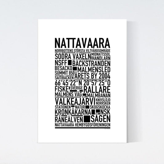 Nattavaara Text Poster