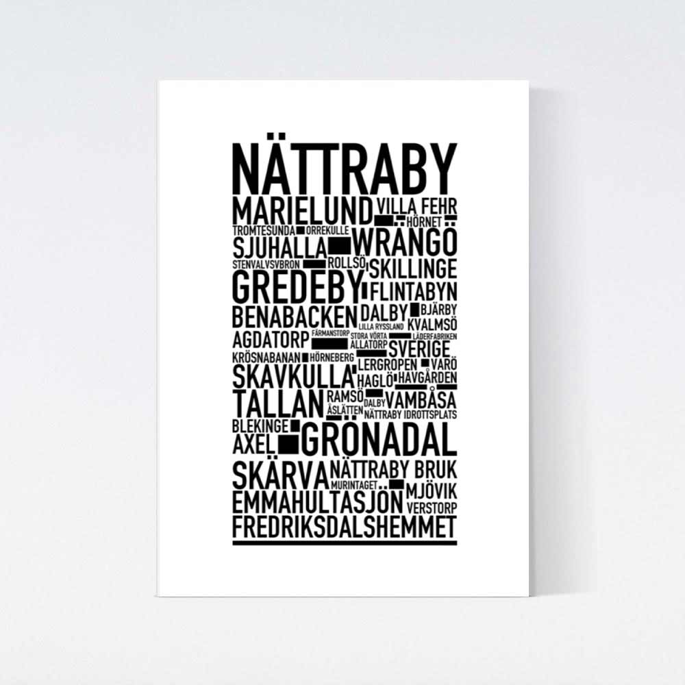 Nättraby Text Poster
