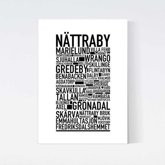 Nättraby Text Poster