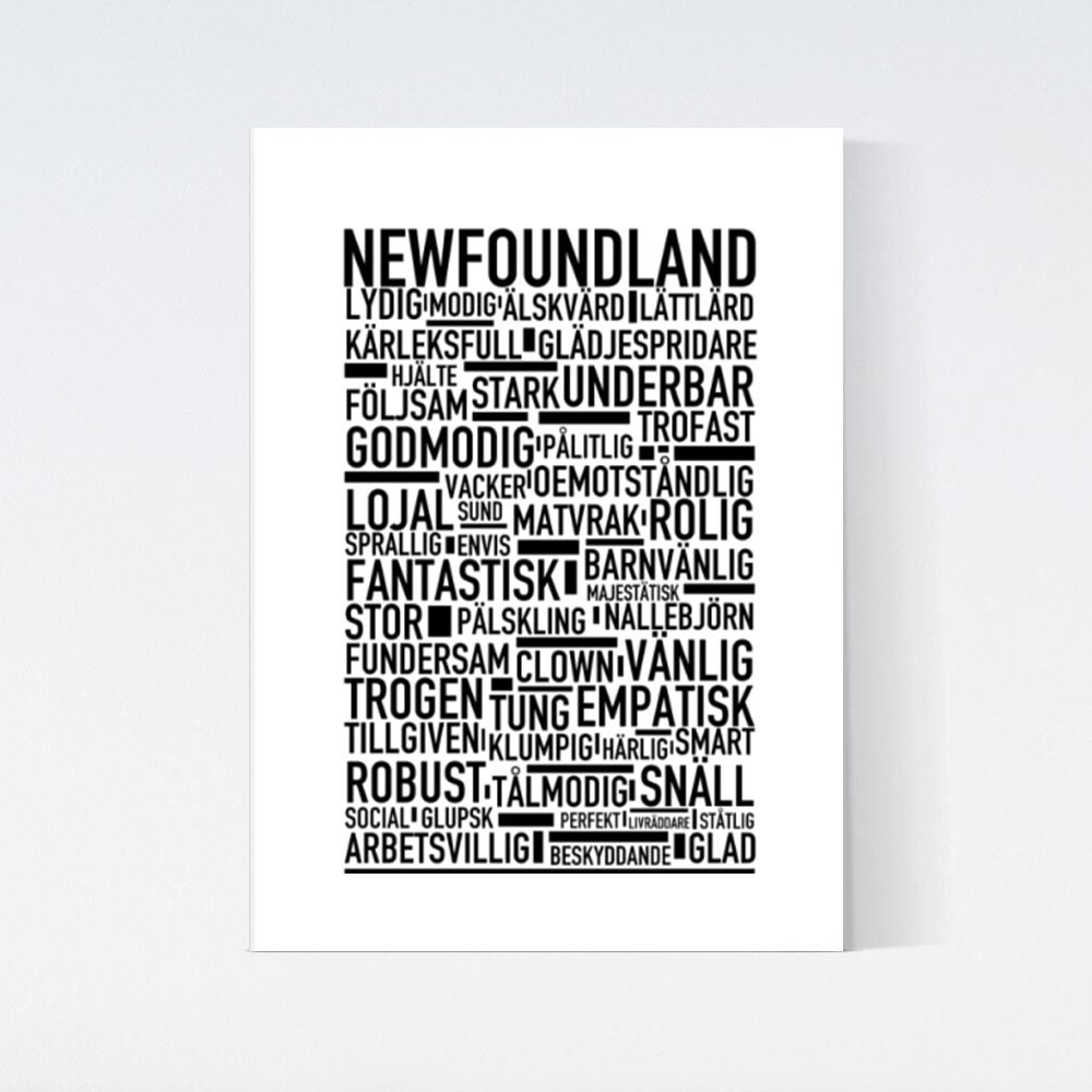 Newfoundland Text Poster