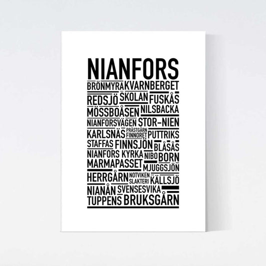 Nianfors Text Poster