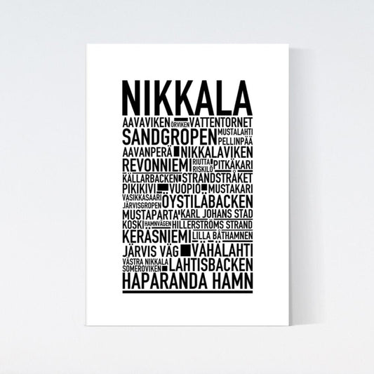 Nikkala Text Poster