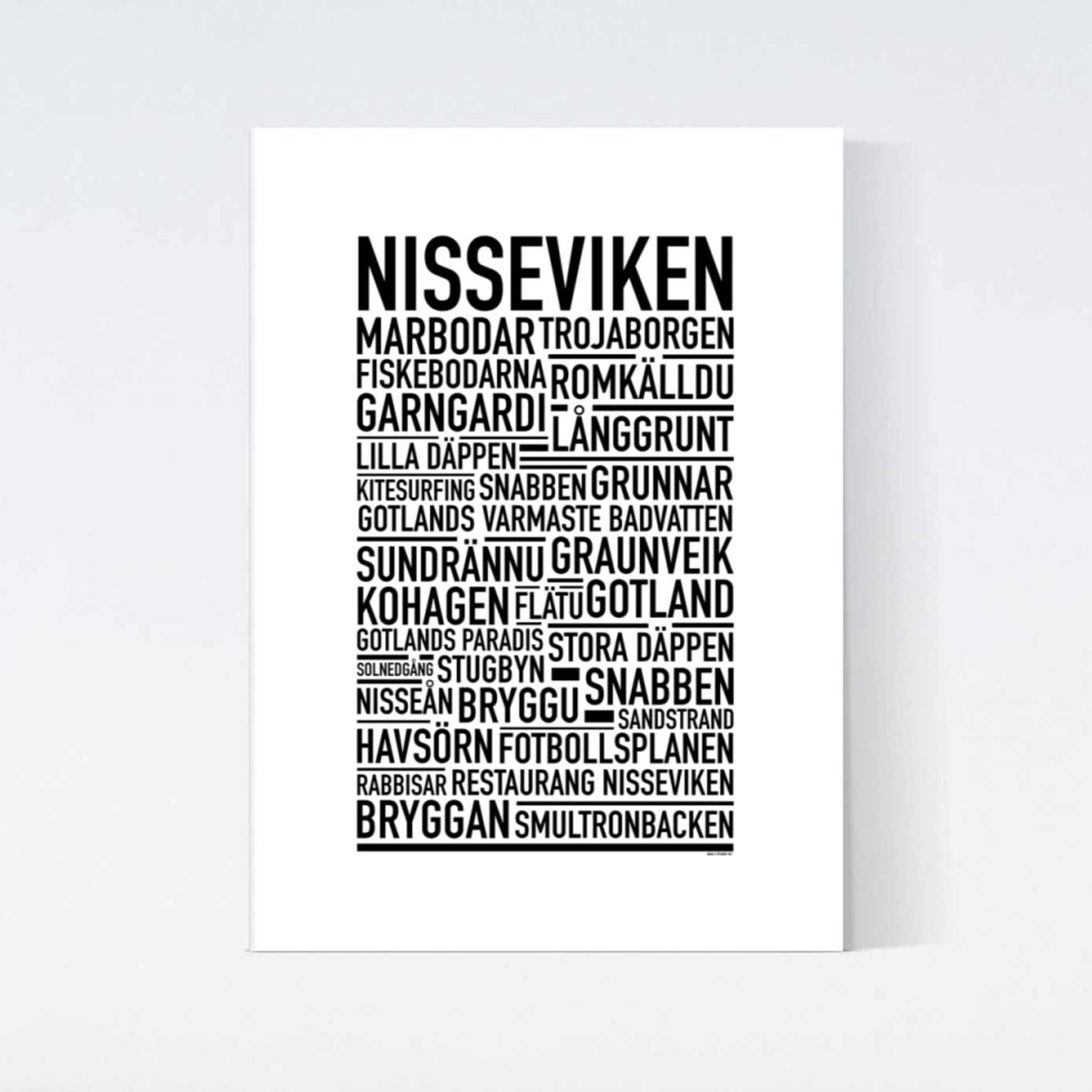Nisseviken Text Poster