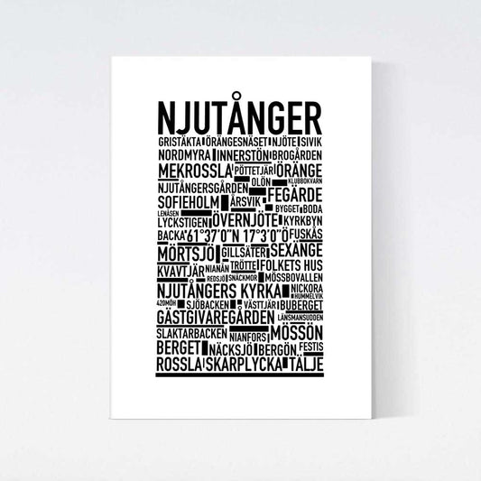 Njutånger Text Poster