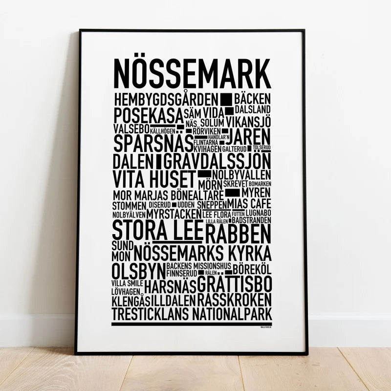Nössemark Text Poster